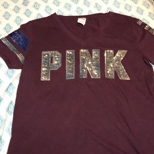 Victoria’s Secret Pink Maroon Shirt